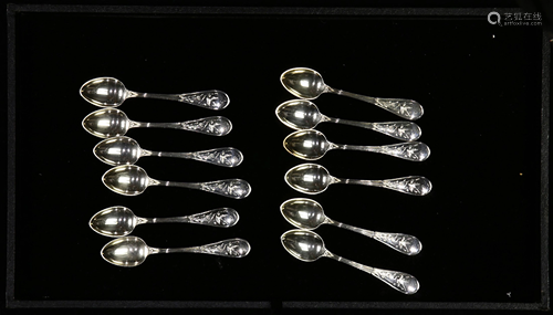 A set of Tiffany & Company Audubon sterling de…