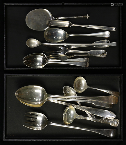 (lot of 17) An assorted silver group