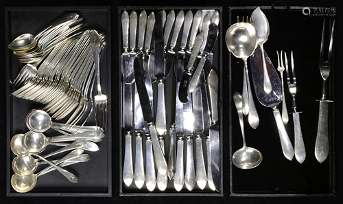 (lot of 83) A Watson Old Colony sterling flatware