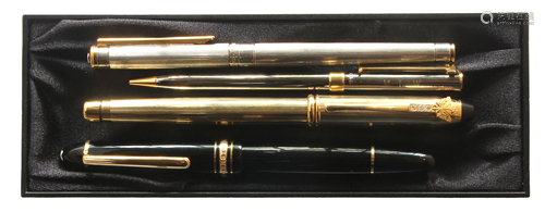 A Montblanc, Cross and Tiffany and Co. pen group