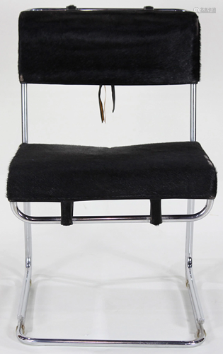 A group of Le Corbusier style side chairs