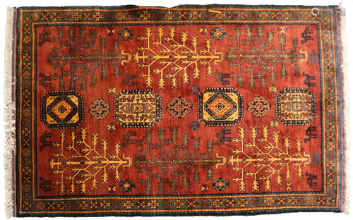 A Pakistani tree of life and medallion carpet