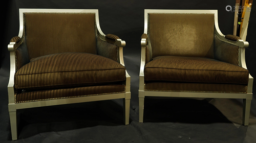 A pair of Roche Bobois lounge chairs