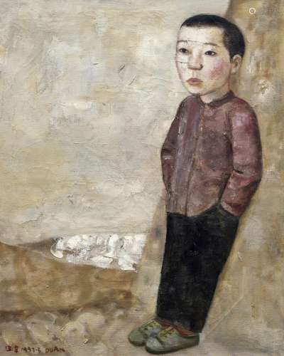 段建伟（b.1961）靠墙的孩子