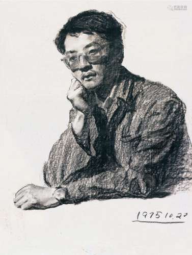陈逸飞（1946-2005）青年肖像