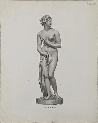 Antonio Canova (1757-1822), Venere, engraved by A…