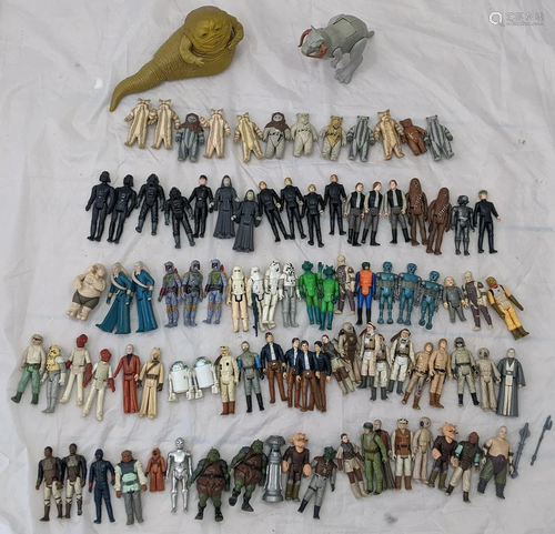 A collection of Star Wars figures, 1980s