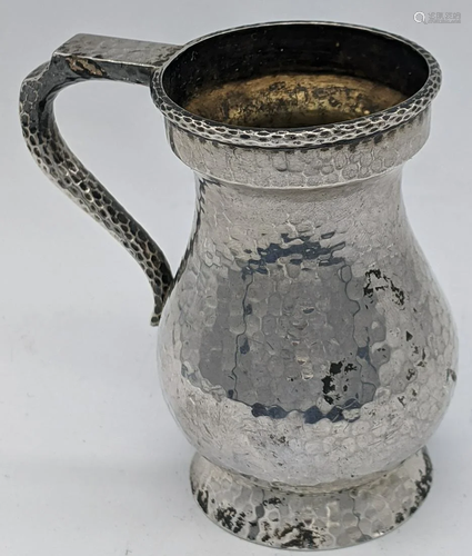 A Scottish Arts and Crafts silver miniature tankard,