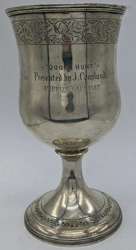 A George III Scottish silver goblet by John McDonald,