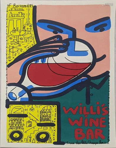 After Francois Boisrand, Willis Wine Bar, offset