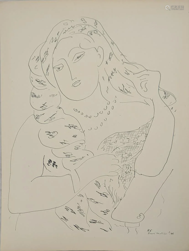 Henri Matisse (1869-1954), Lady in a Veil (K6),