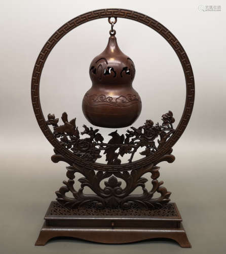 A COPPER AUSPICIOUS CENSER