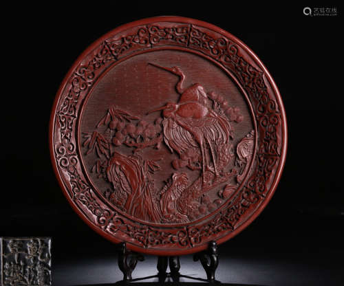 RED LACQUER PLATE