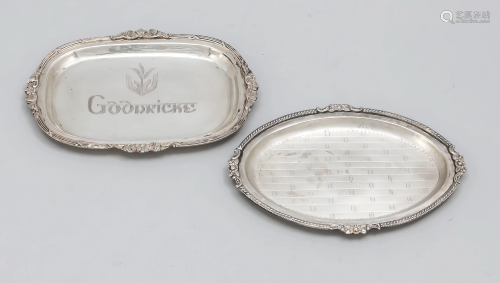 Two small trays, 20th cen