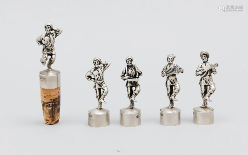 Five figurative cork hold