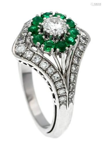 Emerald-Brilliant-Ring WG