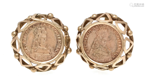Coin earrings GG 375/000