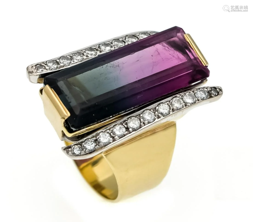 Tourmaline brilliant ring