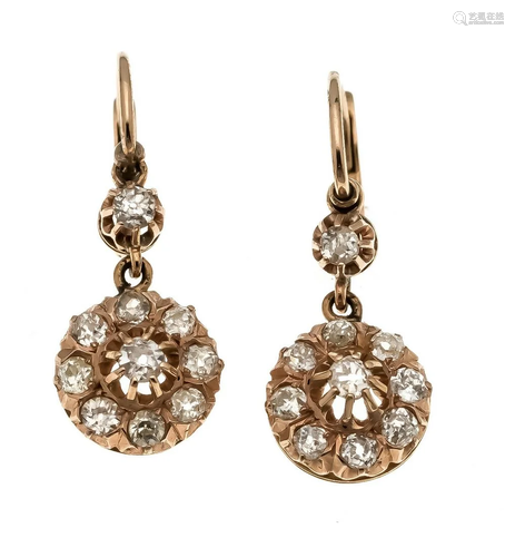 Old cut diamond earrings