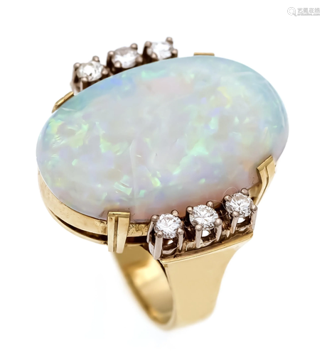 Opal-Brillant-Ring GG / W