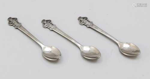 Five souvenir spoons, Swi