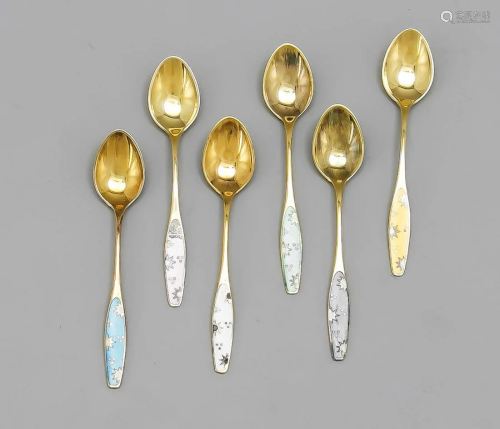 Six mocha spoons, Denmark