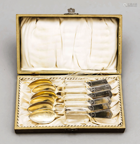 Six coffee spoons, early