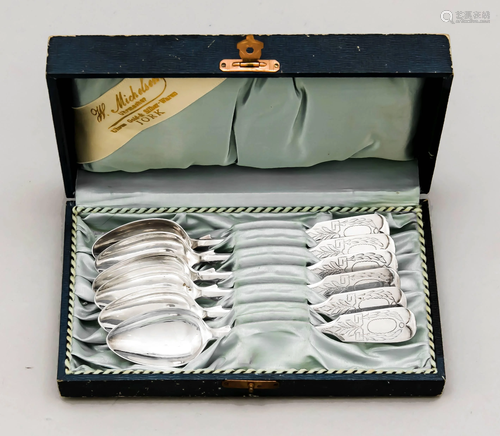 Six coffee spoons, early