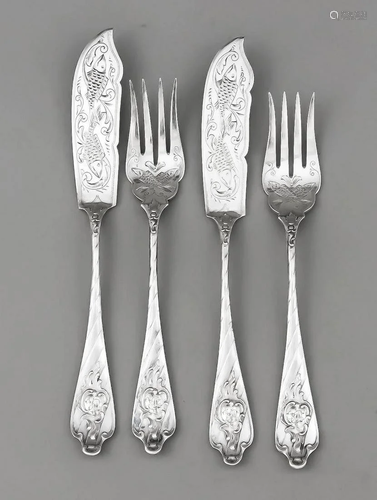 Fish cutlery for two pers