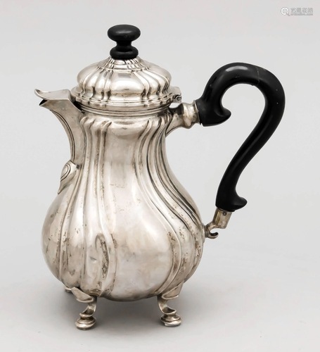 Mocha pot, German, 19th c