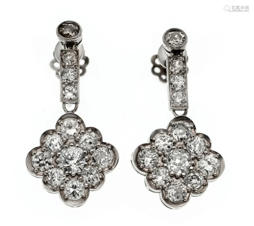 Old cut diamond earrings