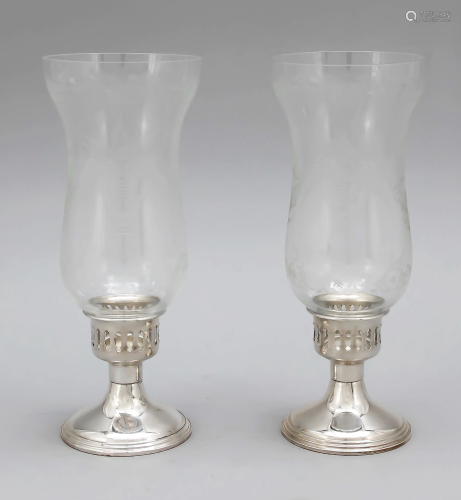 Pair of storm lamps, USA,