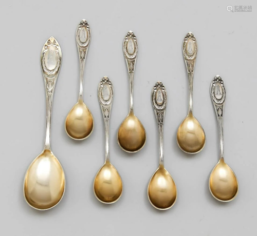 Seven-piece Art Nouveau i