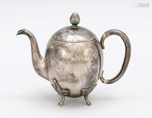 Teapot, German, 19th cent
