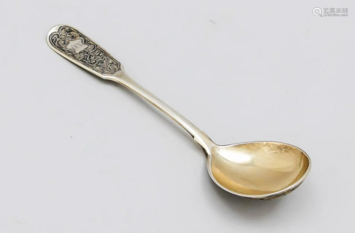 Serving spoon, marked Rus