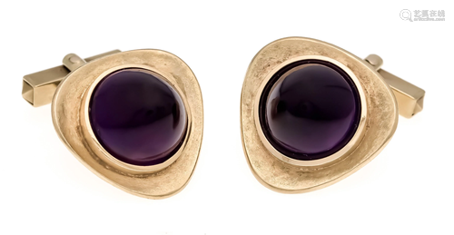 Amethyst cufflinks GG 585