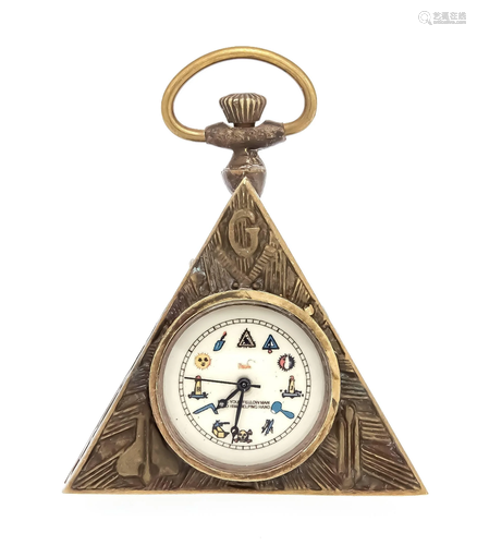 Taschenuhr mit Logenmotiv