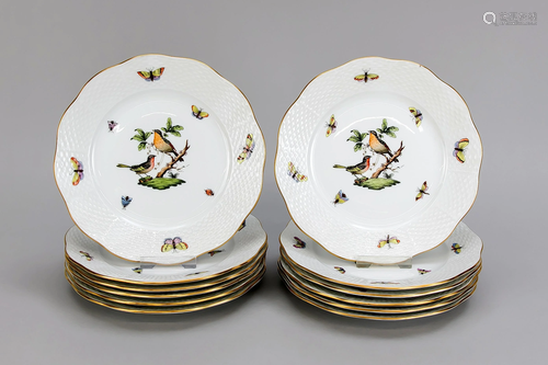 Twelve cake plates, Heren