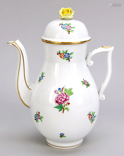 Coffee pot with flowers,