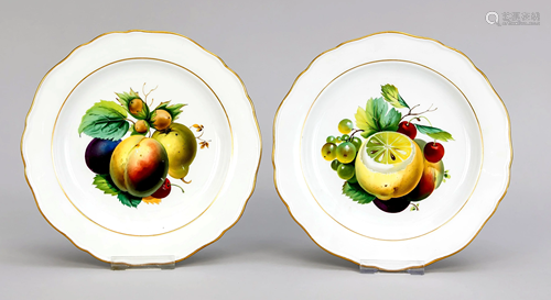 Two fruit plates, Meissen