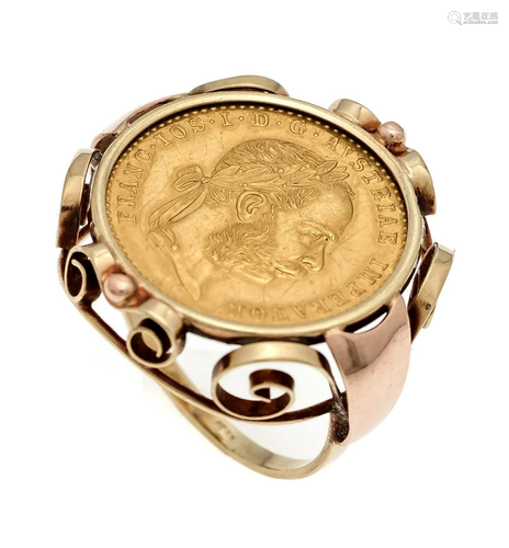 Coin ring GG 750/000 with