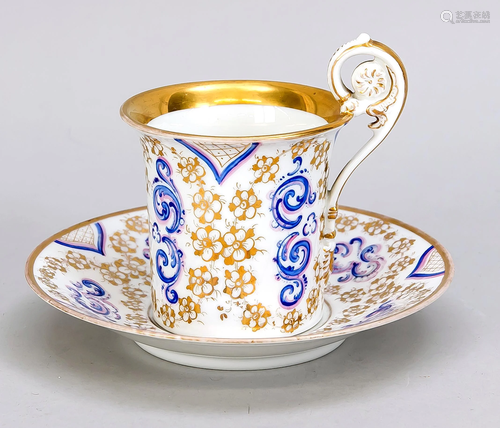 Cup with sauser, German,