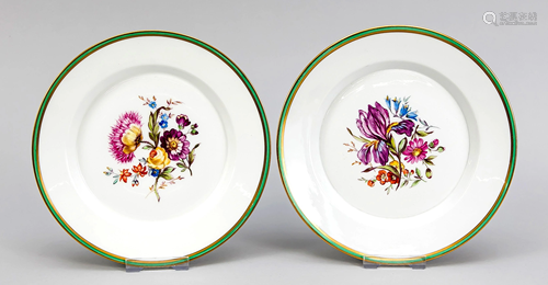 Two plates, KPM Berlin, 1