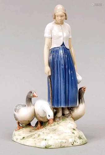 Girl with goose, Bing & G