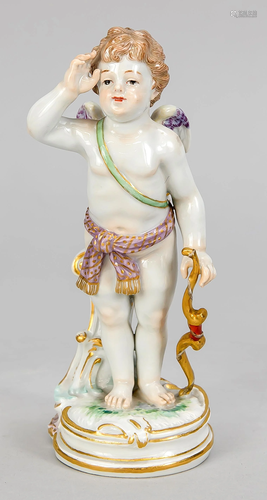 Cupid saluting, Meissen,