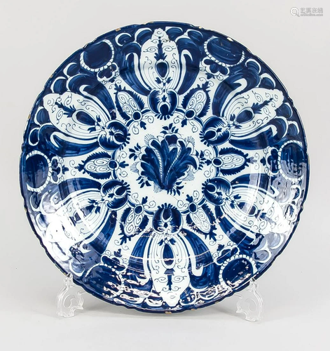 Plate, Delft, faience, 18