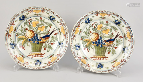 Pair of plates, pres. Del