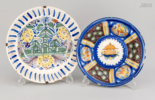 Two plates, w. Spain, 19t