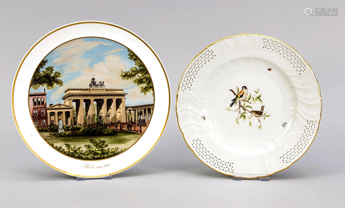 Two plates, KPM Berlin, m