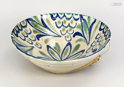 Large ceramic bowl, 19th